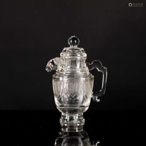 18th Antique Rock Crystal Vase