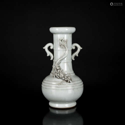 18th Antique White Glazed Vase