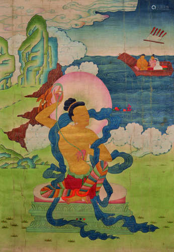 十九世纪 地藏菩萨唐卡
