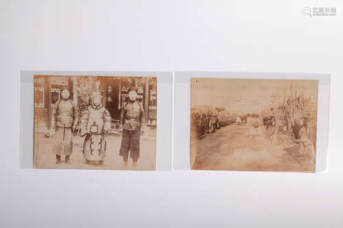 2 chinese 18 century old photo