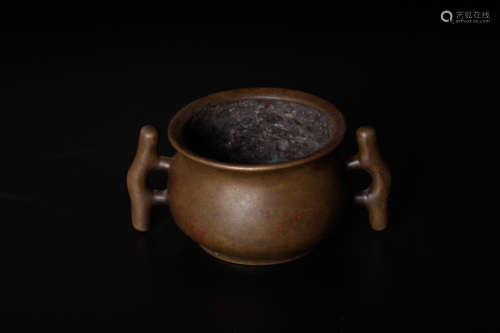 Chinese 18 century copper censer