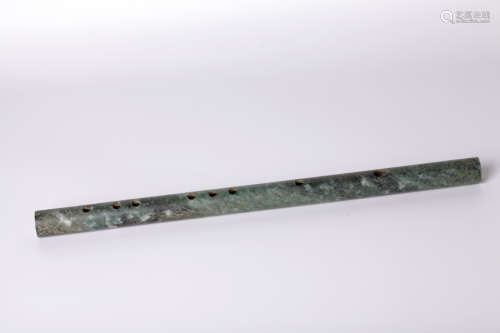 Chinese 19 century gray jade musical Instruments