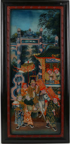 Chinese painting on glass