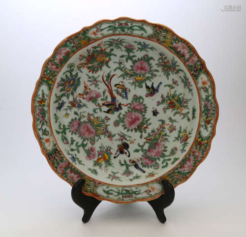 Guang color porcelain plate