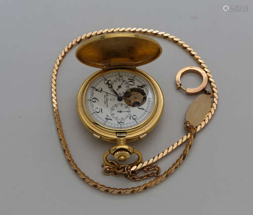 Gold filled Swiss pocket watch with bracelet