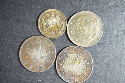 4 Pieces of Chinese Coins