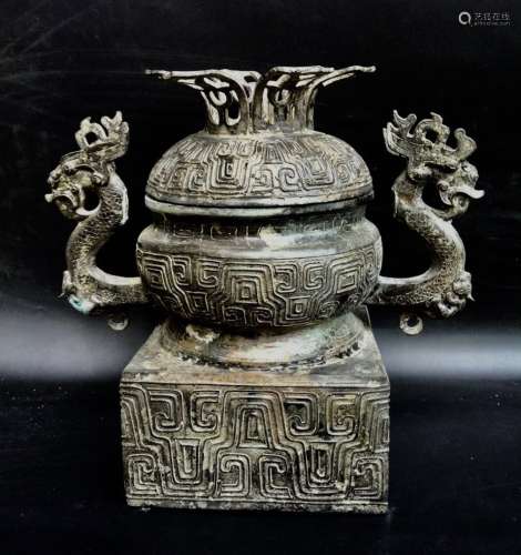 Western Period Chinese Archaic Covered Jar