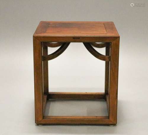 Chinese Square HuangHuaLi Stool