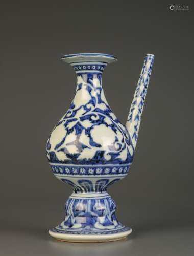 Chinese Blue Glazed Porcelain Water Dropper