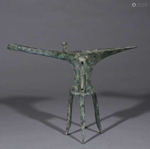 Chinese Archaic Bronze Wine Cup