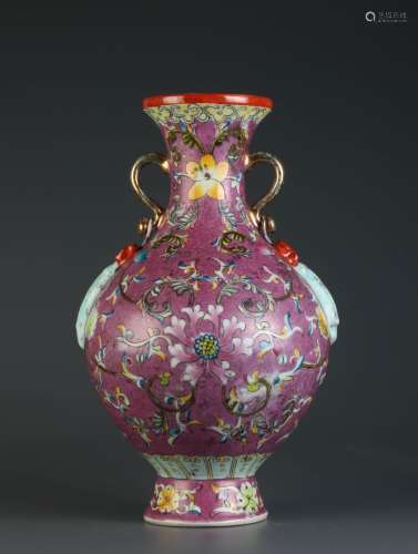 Chinese Famille Rose Porcelain Vase