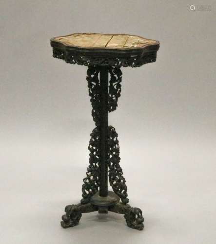 Chinese Wood Incense Table
