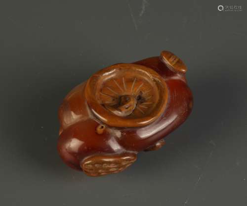 Chinese Agate Carving Snuff Bottle