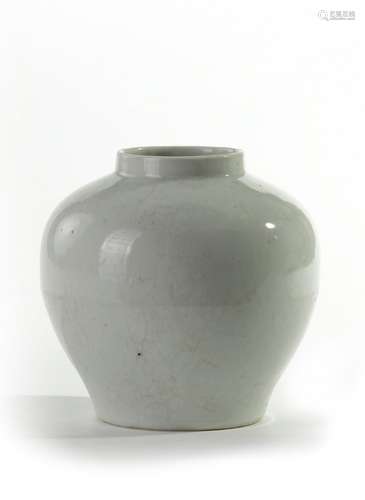 A Chinese white-glazed anhua-decorated 'dragon' jar