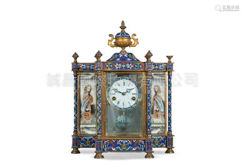 十九世紀 外國琺瑯彩時鐘