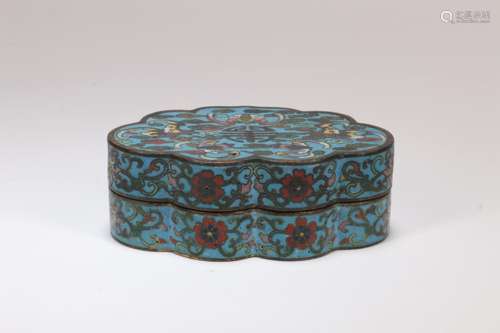 A Chinese Cloisonne Box