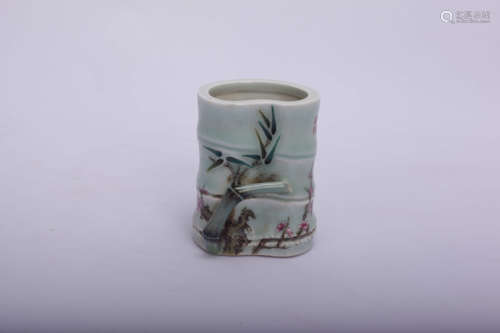 A Chinese Porcelain Brush Pot