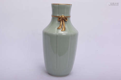 A Chinese Celadon Glazed Porcelain Vase