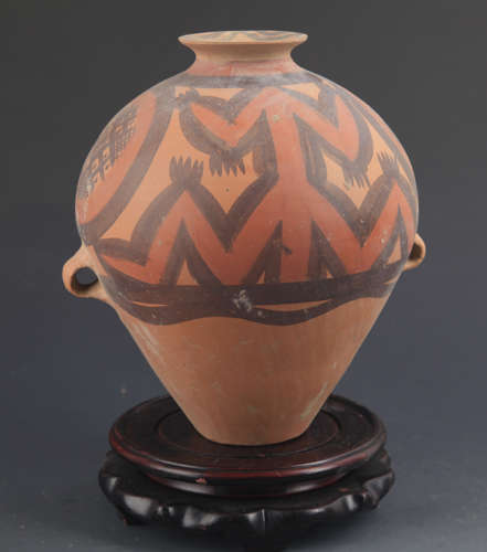 A YANG SHAO CULTURE STYLE POTTERY JAR