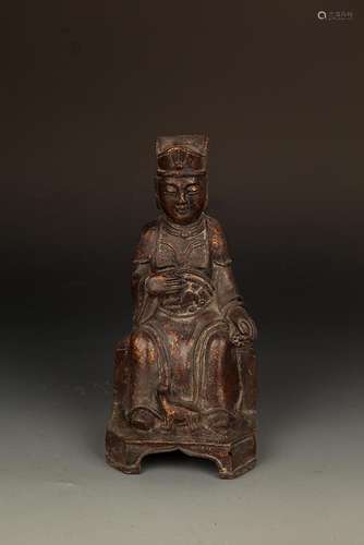 A FINELY CARVED FIGURE OF GROOMS