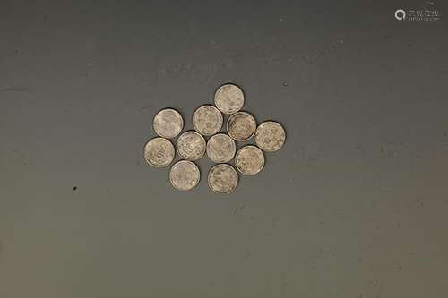 GROUP OF 11 OLD CHINESE COIN