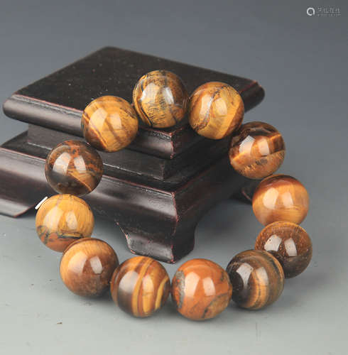 A WOOD-STONE BRACELETS