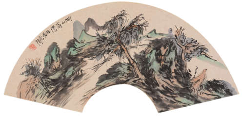 范扬（b.1955）  湖山高隐 设色纸本  镜片　2006年作