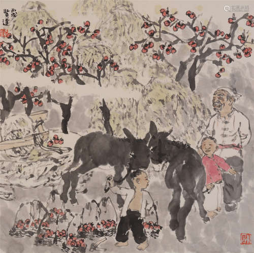 方贤道（b.1954）  金秋设色纸本  镜片　2006年作