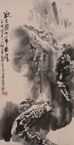 孔仲起（1934－2015）  黄山纸本  镜片  1982年作