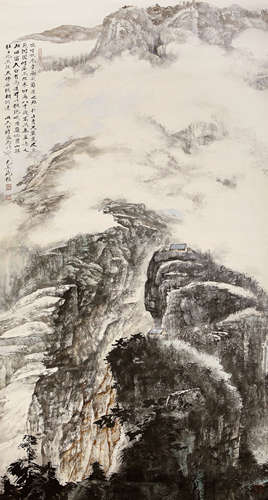 范权 （b.1970） 太白诗意图 设色纸本 镜片 2009年 作