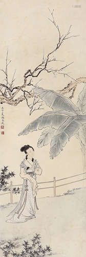 冯忠莲 （1918-2001） 人物 设色绢本 立轴