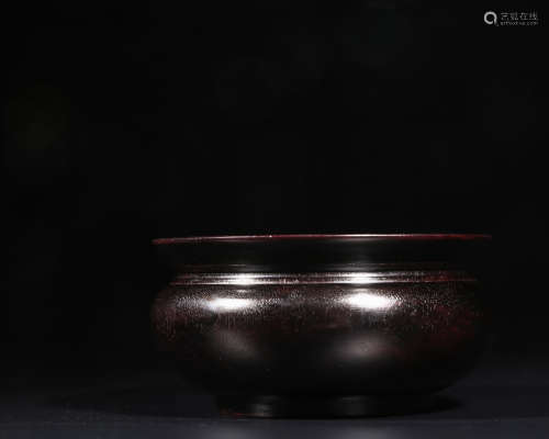 A ROSEWOOD INCENSE HOLDER