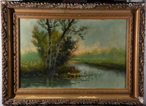 JOSE MARIA TAMBURINI (1856-1932) Landscape