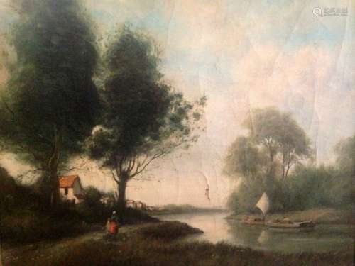 ANTOINE CHINTREUIL (1814-1873) LAKE