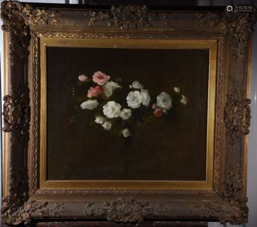 LOUISE ELLEN PERMAN (1854-1921) Flower and Roses