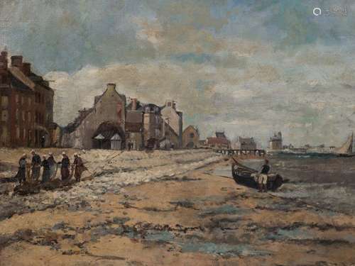 JULIEN GUSTAVE GAGLIARDINI(1846-1927), Coastal Scene
