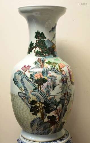 Qianlong Mark, A Famille Rose Vase