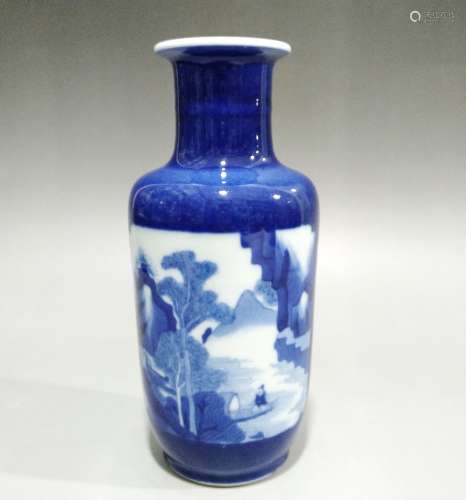 A Blue and White Vase