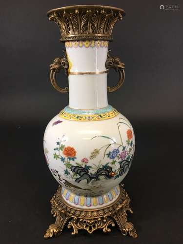 Daoguang Mark, A Famille Rose Vase