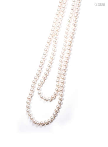 Pearl Necklace & Bracelet Set