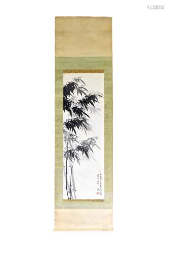 CHINESE PAINTING SCROLL OF BAMBOO