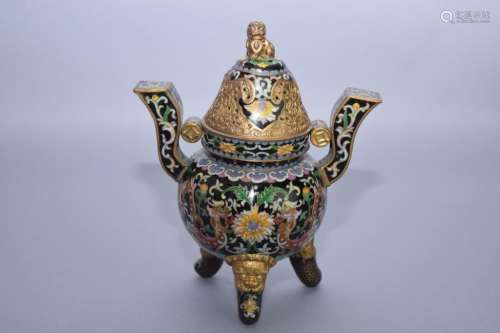 Qing Chinese Cloisonne Censer