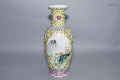 1950-70s Chinese Famille Rose Vase