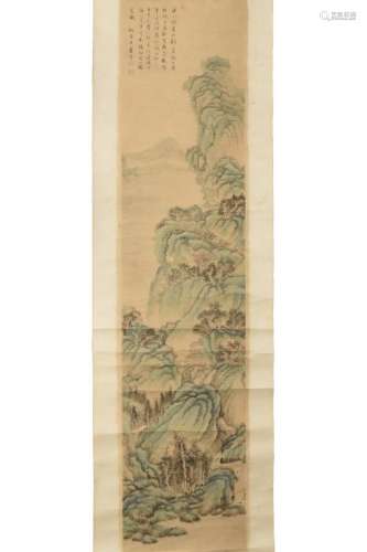 WU ZI DING (1873-1945), SCROLL PAINTING ON PAPER