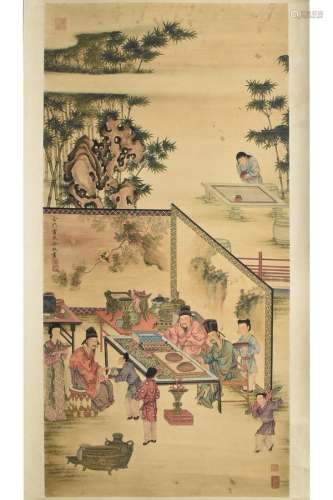 LENG MEI (1669-1742), SCROLL PAINTING ON PAPER