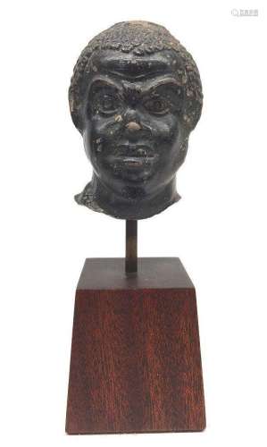 ANCIENT ROMAN VESSEL HEAD OF A NUBIAN