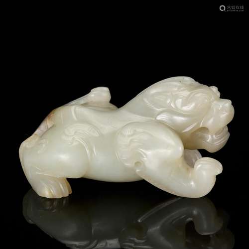 CHINESE ARCHAIC JADE BEAST