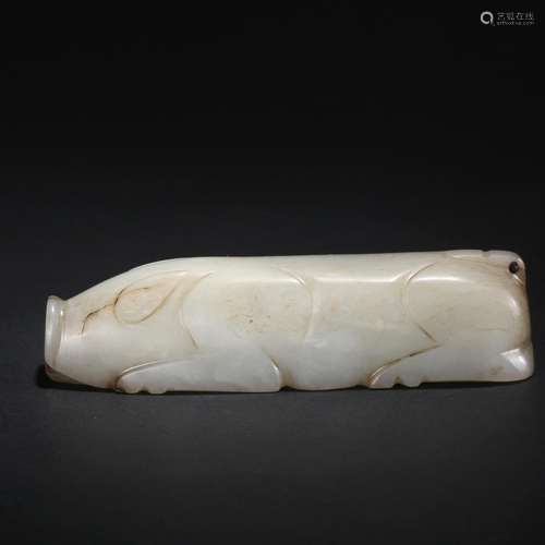 CHINESE ARCHAIC JADE PIG