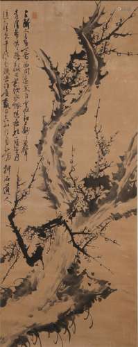 CHINESE PAINTING OF PLUM FLOWER, SHI XI
