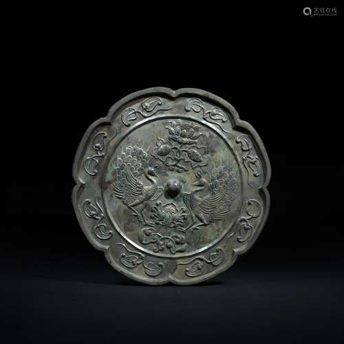 CHINESE SILVER HAND MIRROR